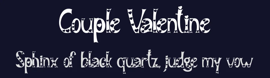 Couple Valentine by Selvia Design 2023 (Selvia Cahya Kusuma Devi) — Display Font — thumbnail 2