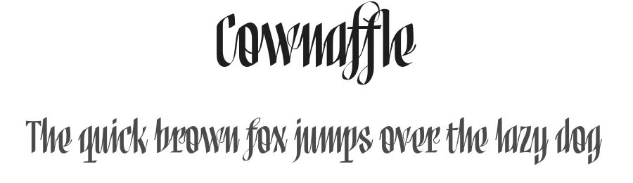 Cownaffle by Tup Wanders — Script Handwritten Font