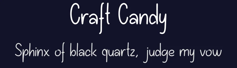 Craft Candy by forberas — Display Font — thumbnail 2