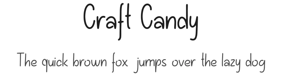 Craft Candy by forberas — Display Font
