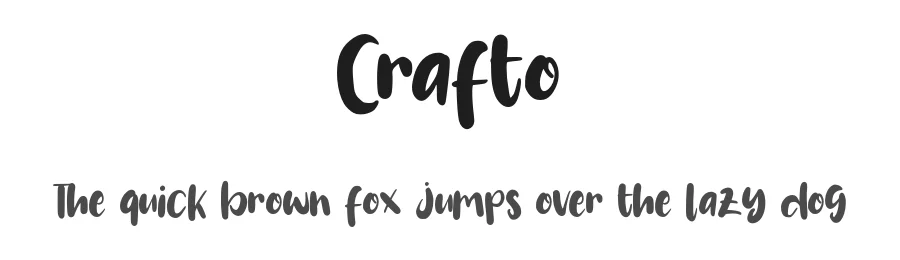 Crafto by Suzuran — Script Handwritten Font