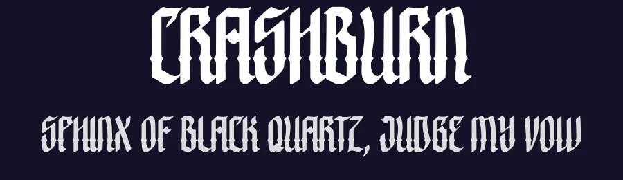Crashburn by Yellowline — Display Font — thumbnail 2