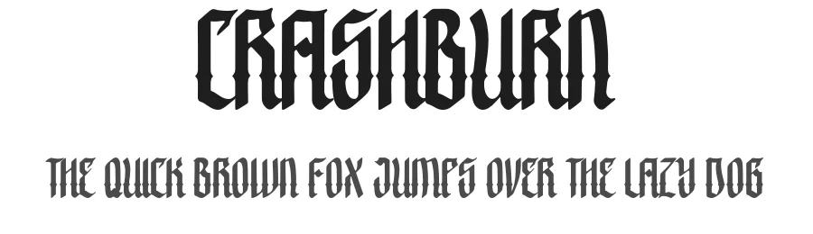 Crashburn by Yellowline — Display Font