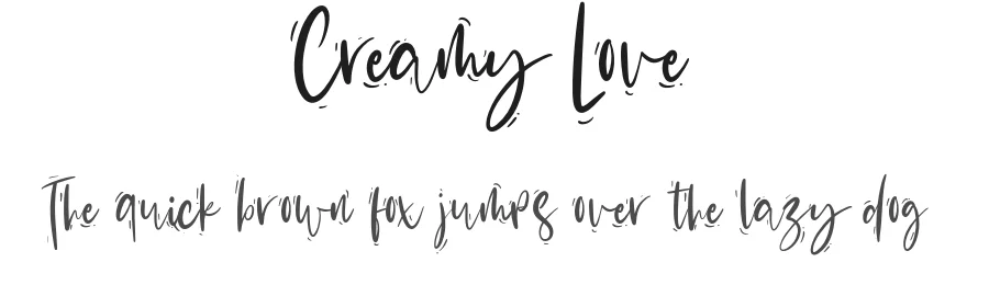 Creamy Love by Mas Anis — Script Handwritten Font