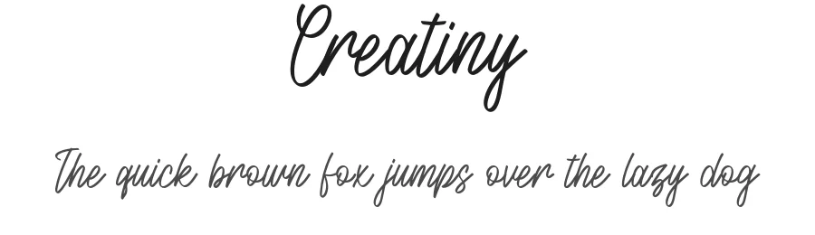 Creatiny by Forberas — Script Handwritten Font