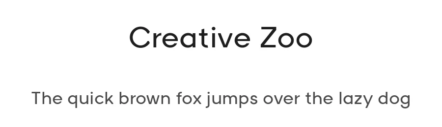 Creative Zoo by Rene Sorensen — Sans Serif Font