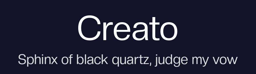 Creato — Sans Serif Font — thumbnail 2