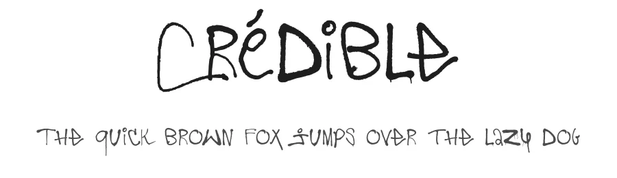 Crédible by JLFC — Script Handwritten Font