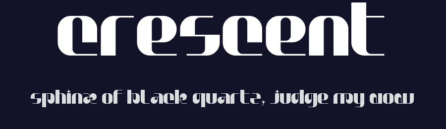 Crescent by frongile — Display Font — thumbnail 2