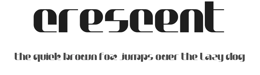 Crescent by frongile — Display Font