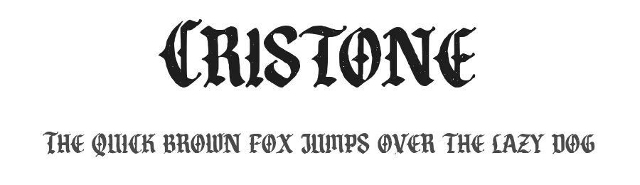 Cristone by Bangkit tri Setiadi — Display Font
