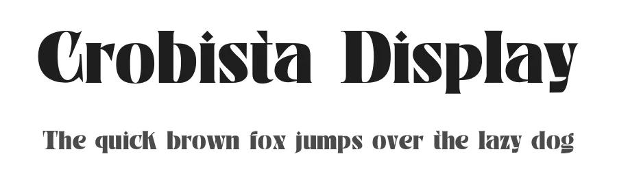 Crobista Display by Gatype — Display Font