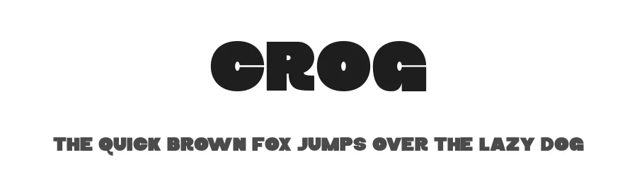 Crog by Jamaludin Achmad Sahestya Dharma — Sans Serif Font