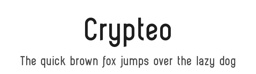 Crypteo by Fabien Despinoy — Sans Serif Font