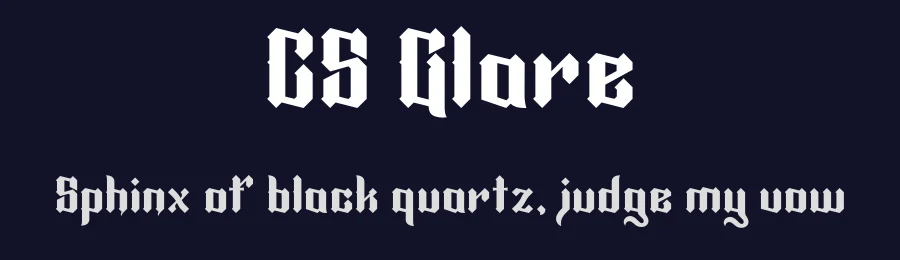 CS Glare by Ash Lane — Display Font — thumbnail 2