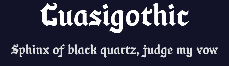 Cuasigothic — Script Handwritten Font — thumbnail 2