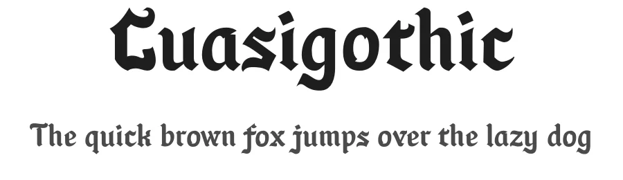 Cuasigothic — Script Handwritten Font