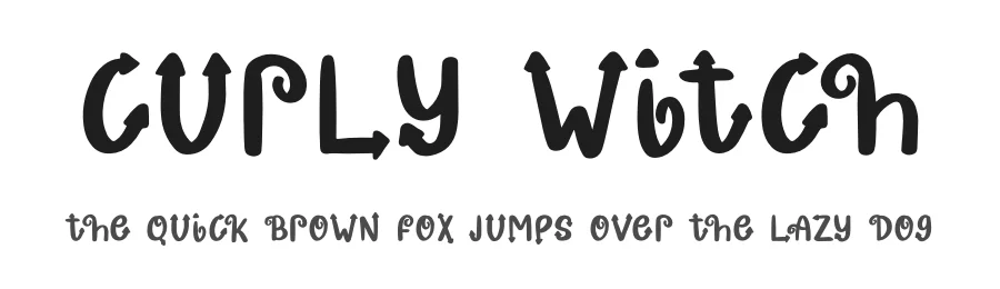 Curly Witch by Muhammad Hisyam Rivai — Script Handwritten Font