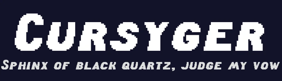 Cursyger by Piotrkowy — Display Font — thumbnail 2
