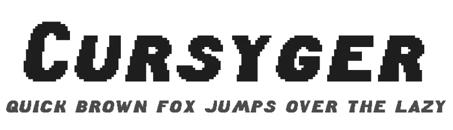Cursyger by Piotrkowy β Display Font