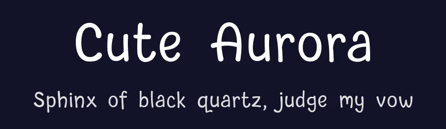 Cute Aurora — Script Handwritten Font — thumbnail 2