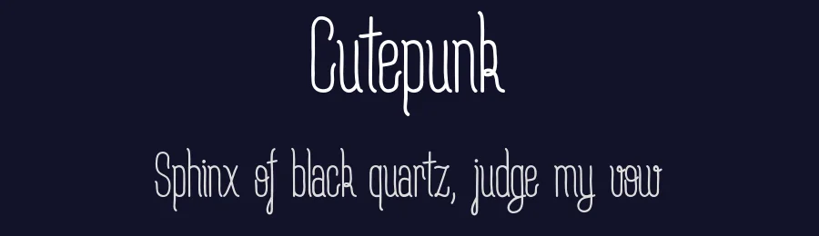 Cutepunk — Script Handwritten Font — thumbnail 2