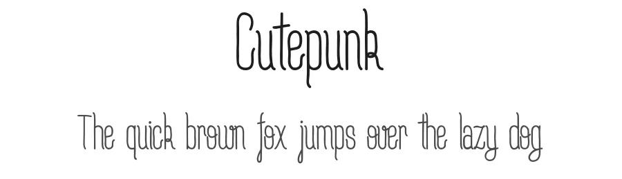 Cutepunk β Script Handwritten Font
