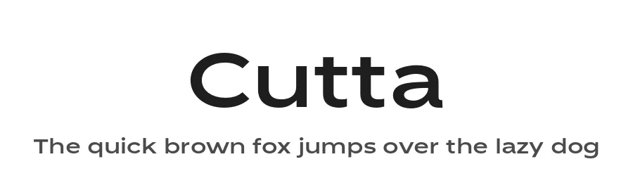 Cutta by Abdul Artega β Sans Serif Font