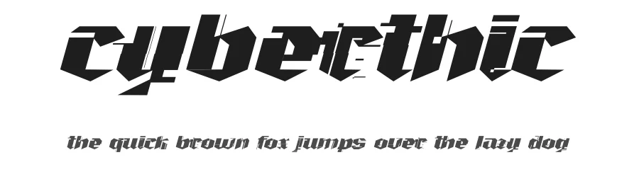 Cyberthic by Taufiqurrohman Nadri — Display Font