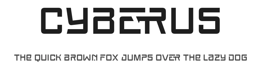 Cyberus by Jarnawi Saja — Display Font