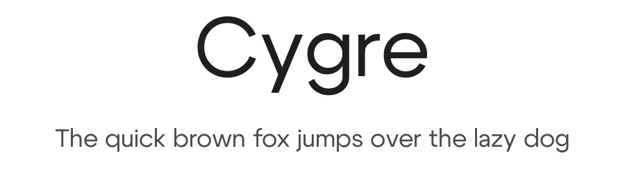 Cygre by RandomMaerks — Sans Serif Font