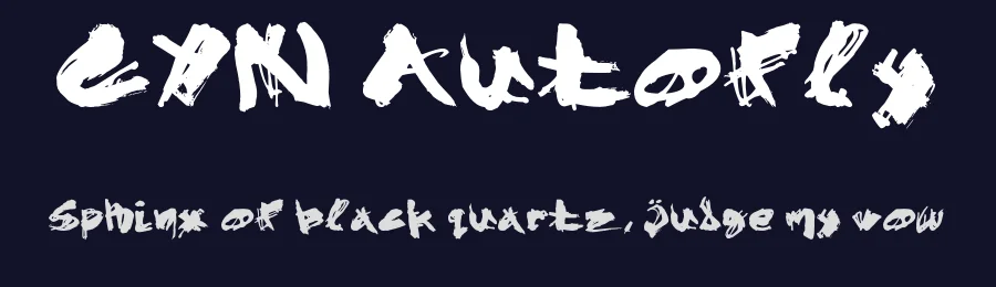 CYN Autofly by ptrs_0 — Script Handwritten Font — thumbnail 2