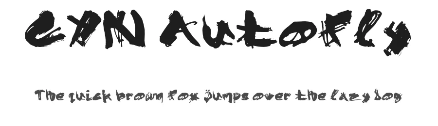 CYN Autofly by ptrs_0 — Script Handwritten Font