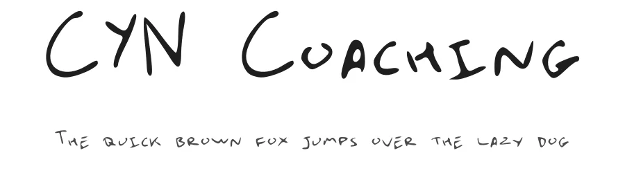 CYN Coaching — Script Handwritten Font