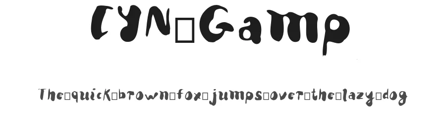 CYN Gamp — Script Handwritten Font