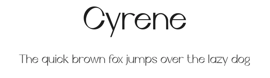 Cyrene by Agostinelli Riccardo — Sans Serif Font