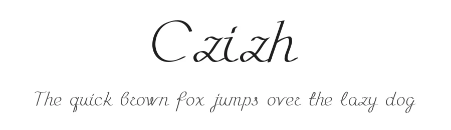 Czizh by Dimitri Antonov — Script Handwritten Font