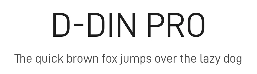 D-DIN PRO by Charles Nix β Sans Serif Font