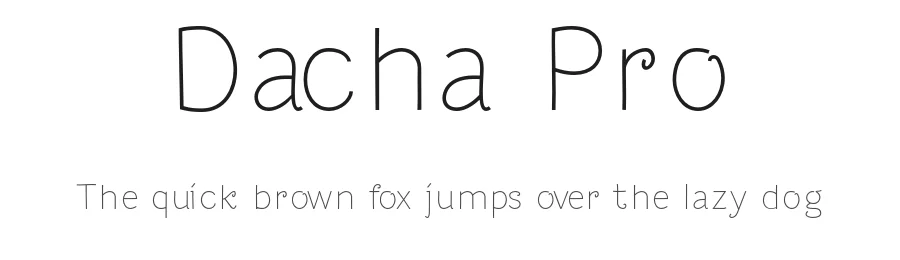 Dacha Pro by Denis A Serikov — Script Handwritten Font