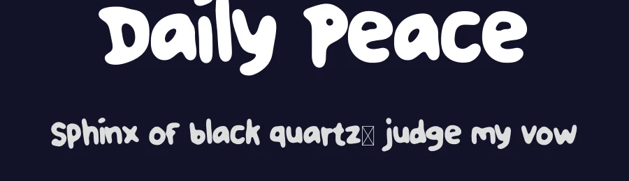 Daily Peace by Ikbal Abdul Karim — Script Handwritten Font — thumbnail 2
