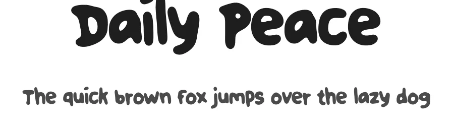 Daily Peace by Ikbal Abdul Karim — Script Handwritten Font
