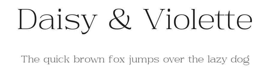 Daisy & Violette by Sahrul Hidayat β Serif Font
