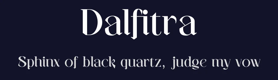 Dalfitra — Serif Font — thumbnail 2