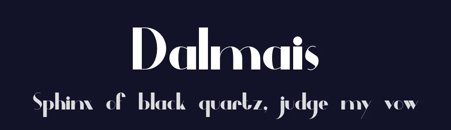 Dalmais by Paulo R — Sans Serif Font — thumbnail 2