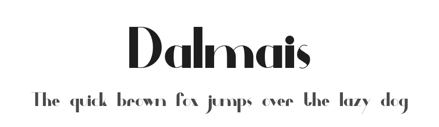 Dalmais by Paulo R — Sans Serif Font