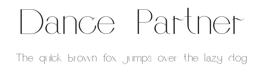 Dance Partner — Sans Serif Font