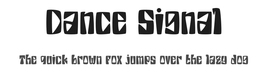 Dance Signal by PINISIART Team — Display Font