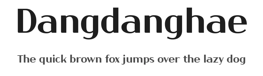 Dangdanghae by Cafe24 thkim, hmlim, mnelim, nhlee, sslee, sskim, smlim, yjkim, sdjeong, hskwak & 4IRTF — Sans Serif Font