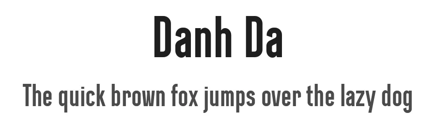 Danh Da by Giang Nguyen β Sans Serif Font
