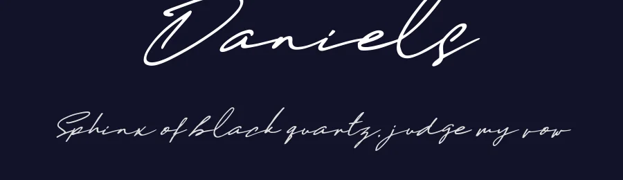 Daniels by Suandana I Pande Made — Script Handwritten Font — thumbnail 2